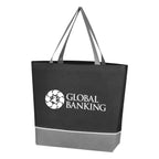 Overtime Tote Bag, Non-Woven - Black - Silk Screen
