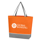 Overtime Tote Bag, Non-Woven - Orange - Silk Screen