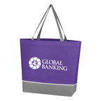 Overtime Tote Bag, Non-Woven - Purple - Silk Screen