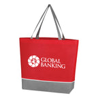 Overtime Tote Bag, Non-Woven - Red - Silk Screen