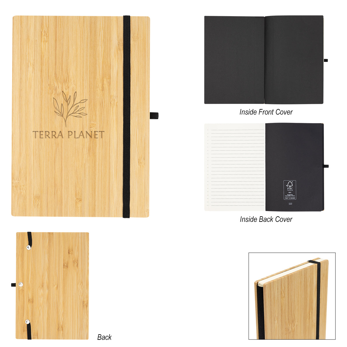 Owen Journal in Bamboo - Laser Engraving