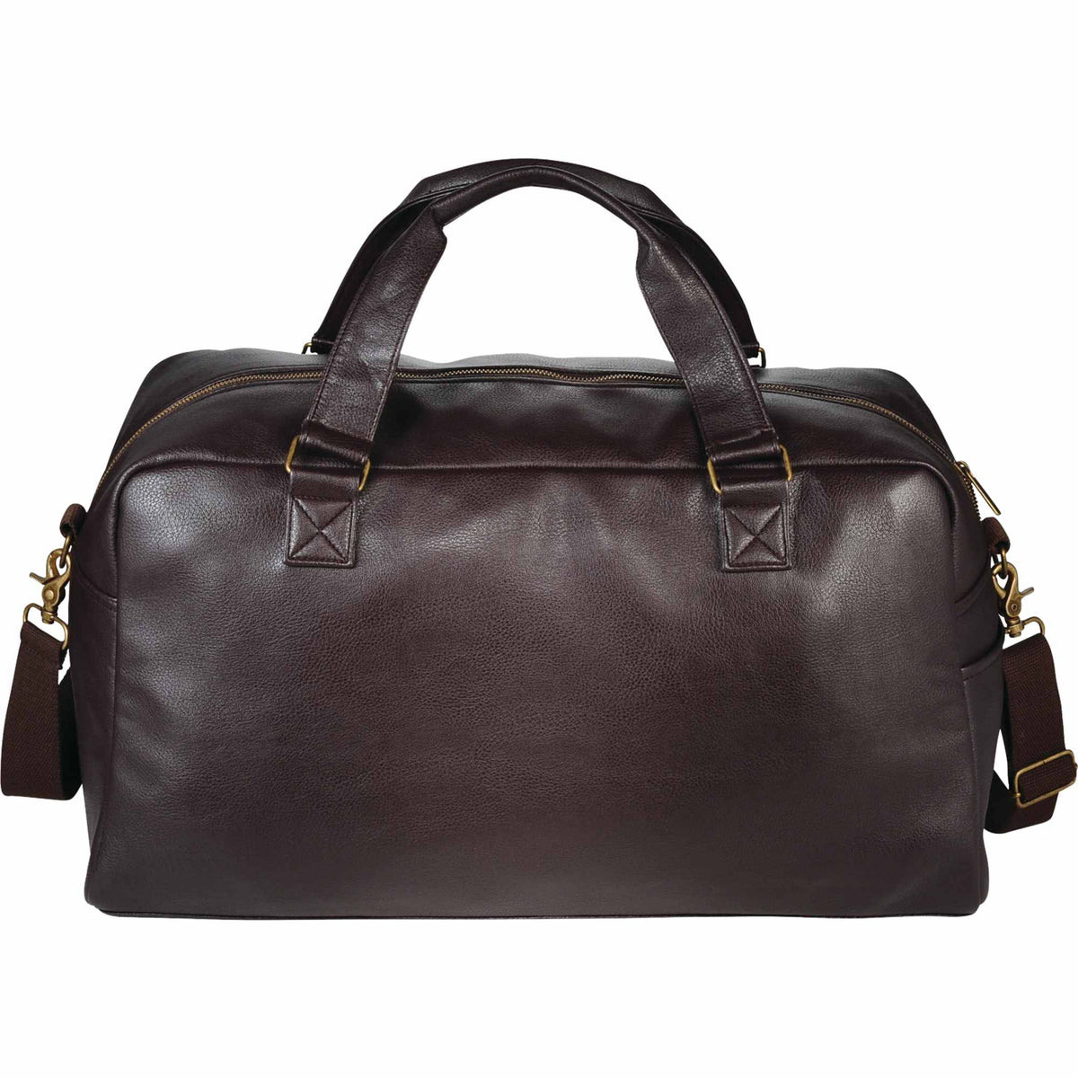 Oxford Executive Weekender Duffel Bag, 20 Inches - Brown - Front 2