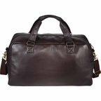 Oxford Executive Weekender Duffel Bag, 20 Inches Debossing - Brown - Front 2