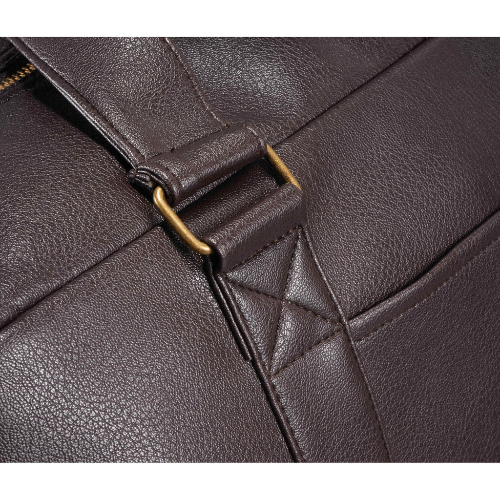 Oxford Executive Weekender Duffel Bag, 20 Inches Debossing - Brown - Photo 3