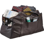 Oxford Executive Weekender Duffel Bag, 20 Inches Debossing - Brown - Photo