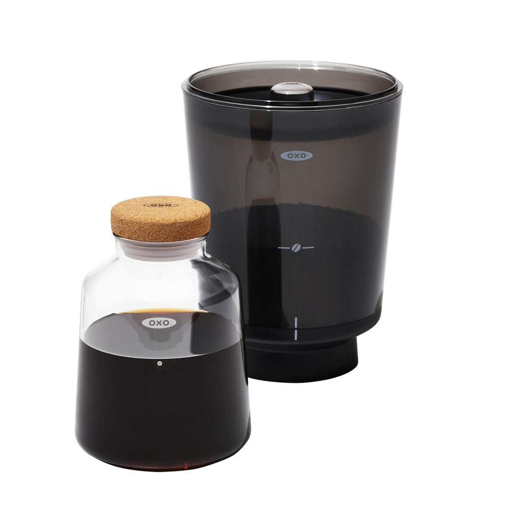 OXO Brew Compact Cold Brew Maker with Glass Carafe - Black - Back 3