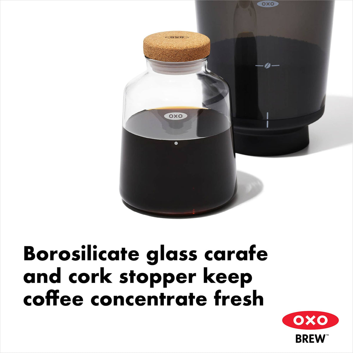 OXO Brew Compact Cold Brew Maker with Glass Carafe - Black - Detail 2