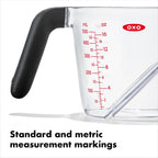 OXO Good Grips Angled Measuring Cup, 2 Cup - Clear - Detail 4