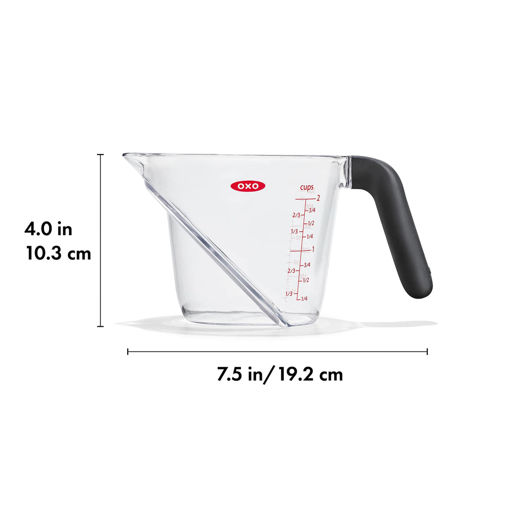 OXO Good Grips Angled Measuring Cup, 2 Cup - Clear - Detail