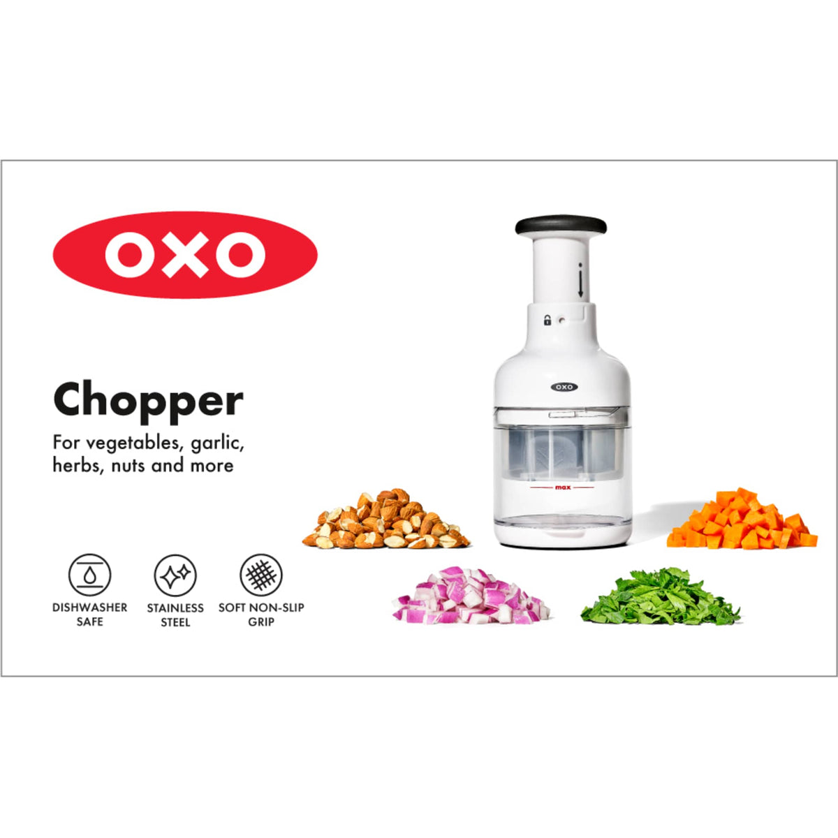 OXO Good Grips Food Chopper with Measuring Cup - White - Photo 10