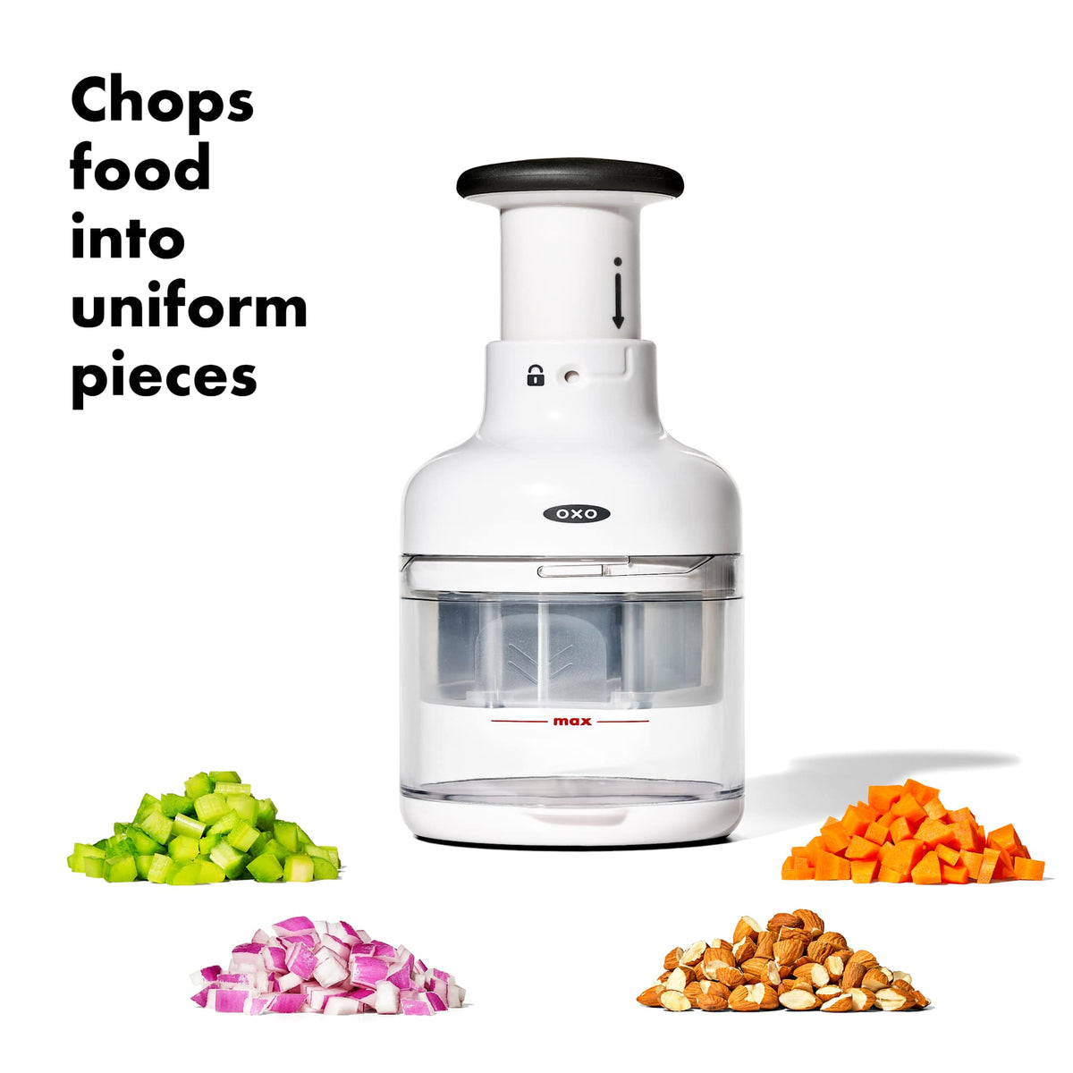 OXO Good Grips Food Chopper with Measuring Cup - White - Photo 24