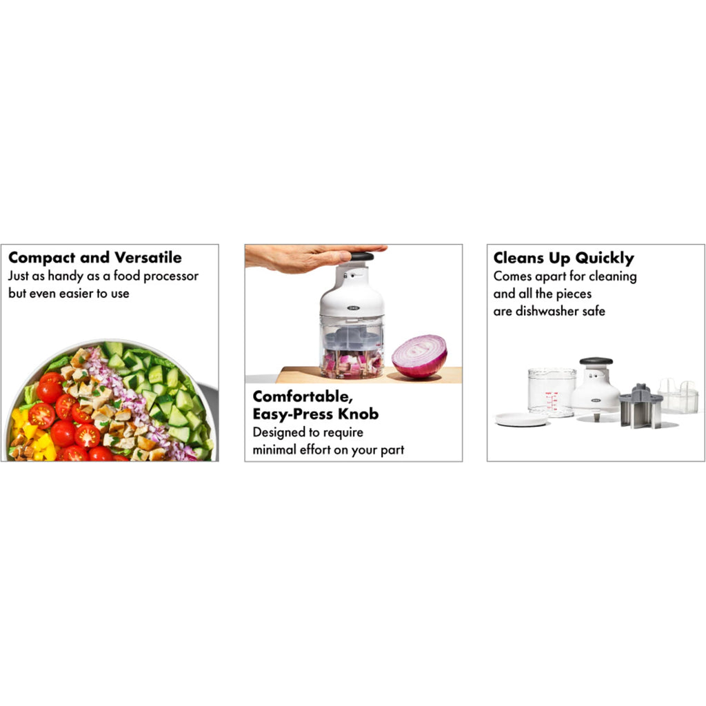 OXO Good Grips Food Chopper with Measuring Cup - White - Photo 8