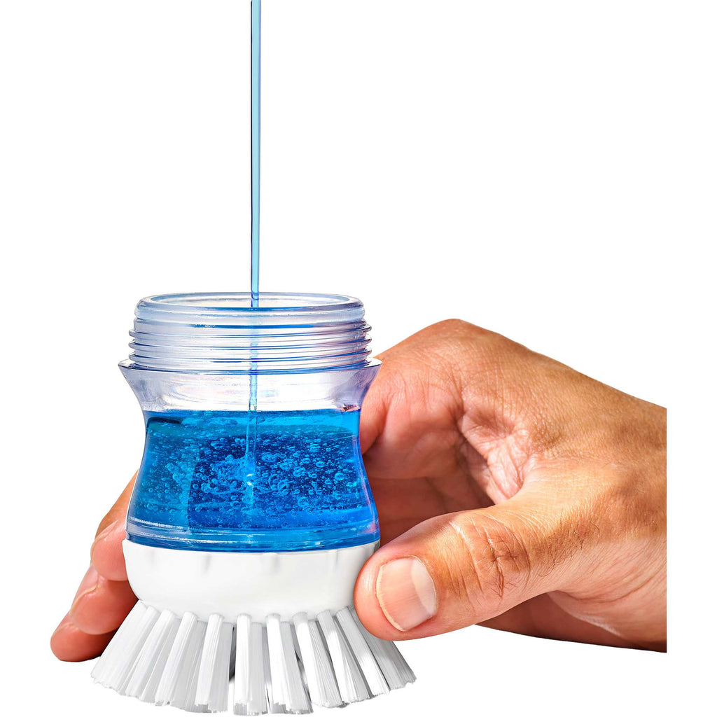 OXO Good Grips Soap Dispensing Palm Brush with Holder - Black - Photo 11