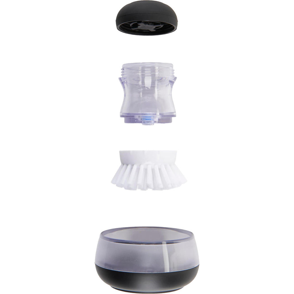 OXO Good Grips Soap Dispensing Palm Brush with Holder - Black - Photo 8