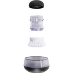 OXO Good Grips Soap Dispensing Palm Brush with Holder - Black - Photo 9