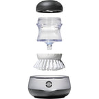 OXO Good Grips Soap Dispensing Palm Brush with Holder - Black - Photo