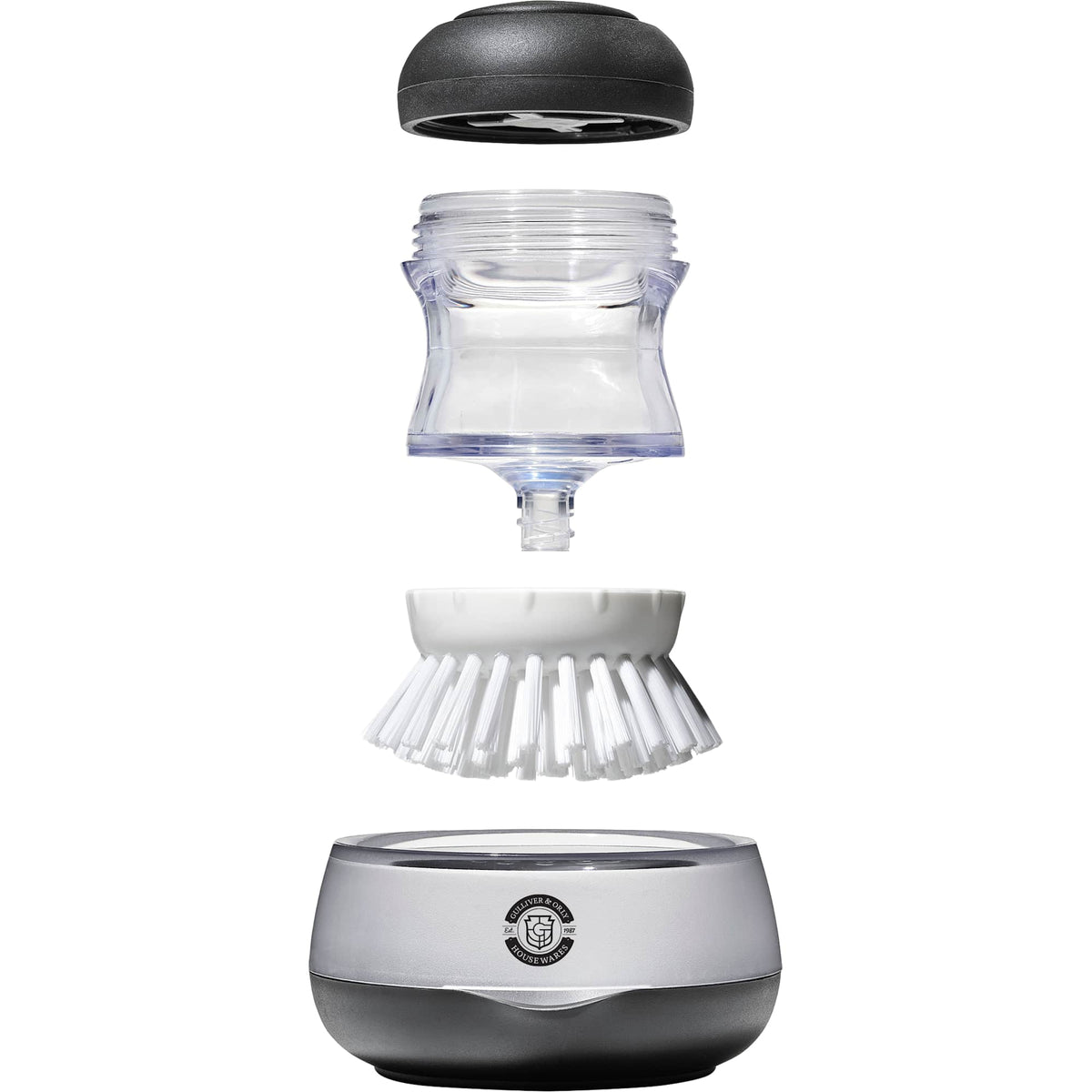 OXO Good Grips Soap Dispensing Palm Brush with Holder - Black - Photo