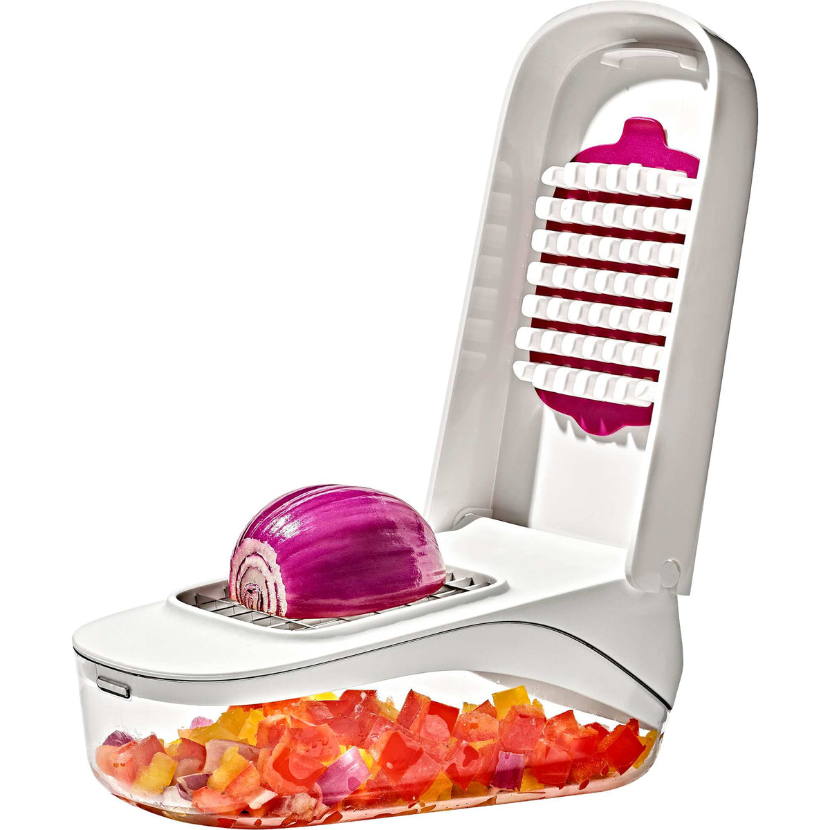 OXO Good Grips Vegetable Chopper with Pour Spout, 2.5 Cup - White - Photo 11