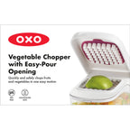 OXO Good Grips Vegetable Chopper with Pour Spout, 2.5 Cup - White - Photo 5