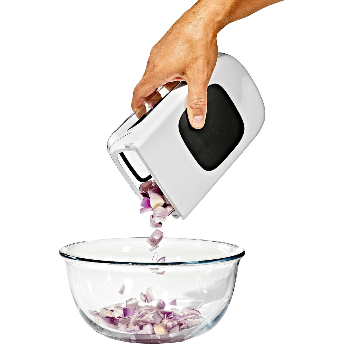 OXO Good Grips Vegetable Chopper with Pour Spout, 2.5 Cup - White - Photo 8
