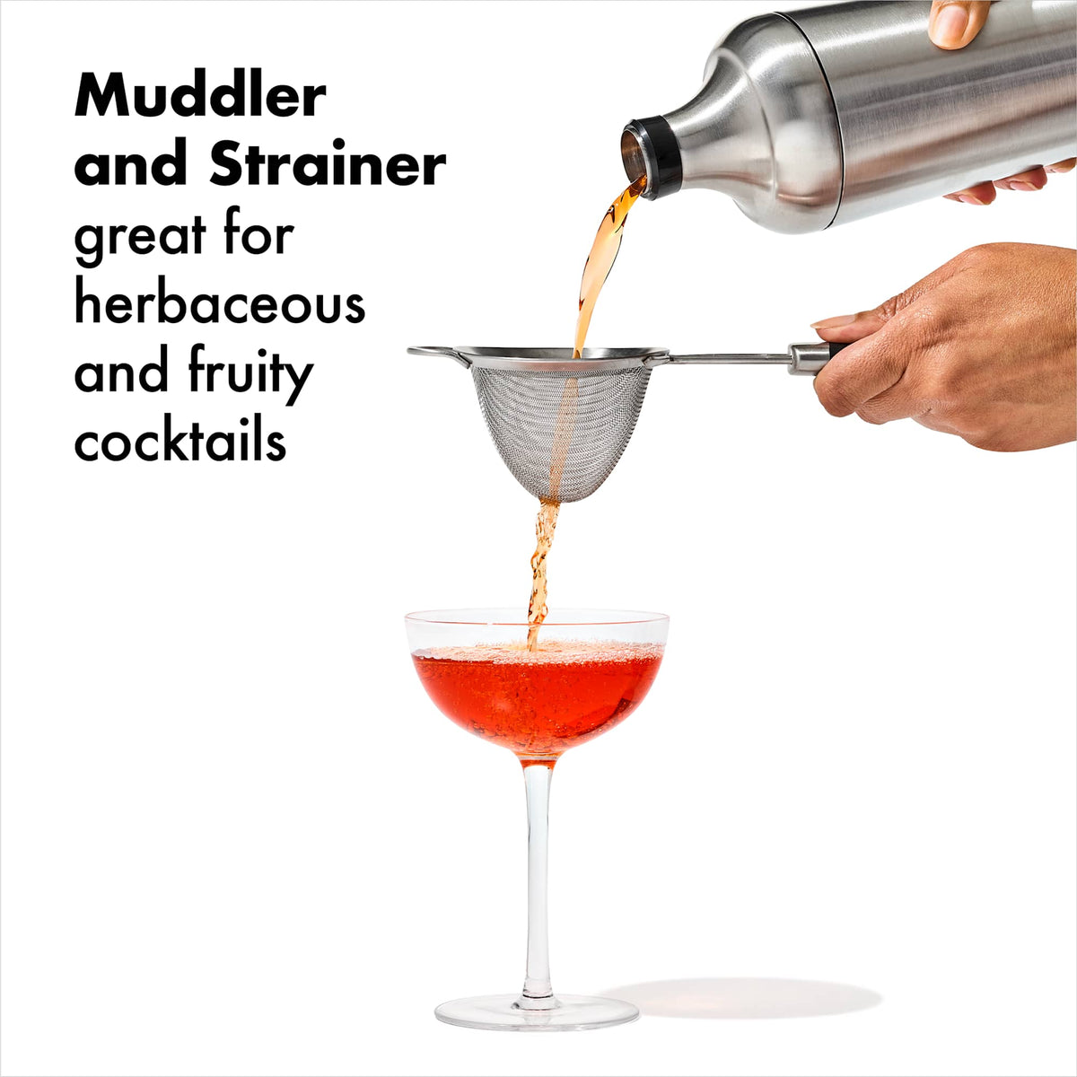 OXO Steel Cocktail Barware Set, 6 Pieces - Steel - Detail 5