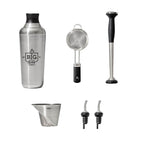 OXO Steel Cocktail Barware Set, 6 Pieces - Steel - Front