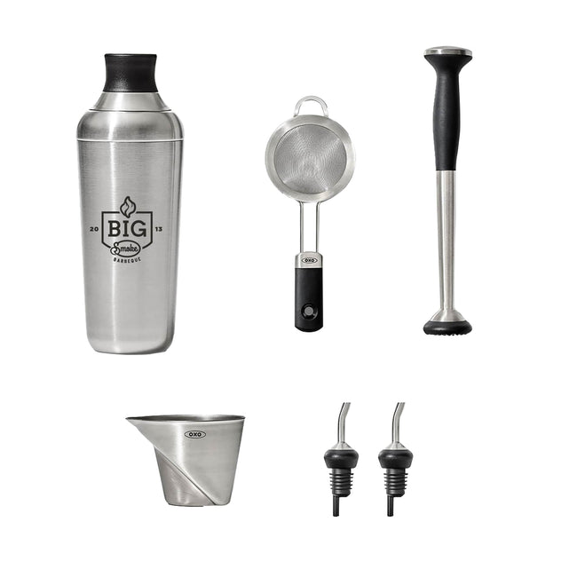 OXO Steel Cocktail Barware Set, 6 Pieces