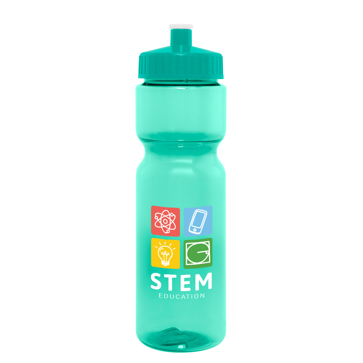Pace Bottle in Full Color, 28 oz - Teal - Colorbrite