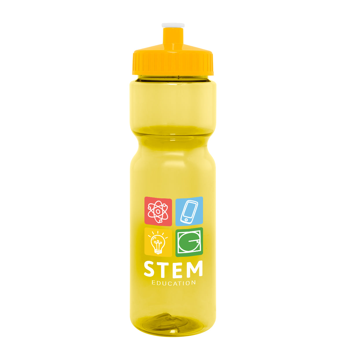 Pace Bottle in Full Color, 28 oz - Yellow - Colorbrite