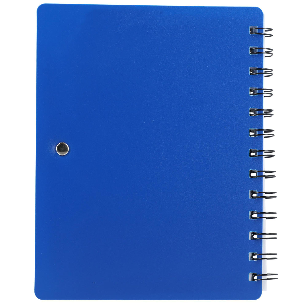 Pace Spiral Notebook with Pockets and Pen, 5 x 7 Inches - Blue - Back