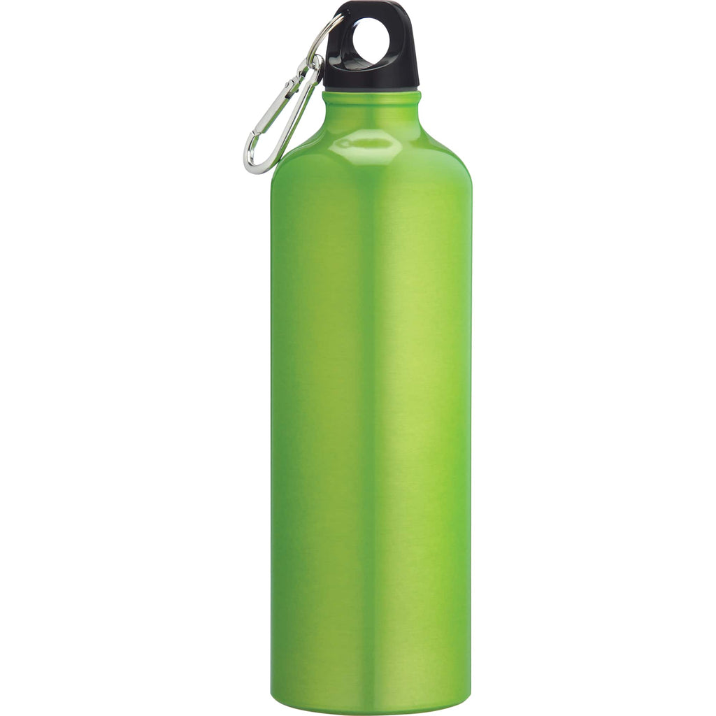 Pacific Aluminum Sports Bottle with Carabiner, 26 oz - Recycled Green - Back