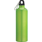 Pacific Aluminum Sports Bottle with Carabiner, 26 oz - Recycled Green - Back