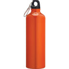 Pacific Aluminum Sports Bottle with Carabiner, 26 oz - Recycled Orange - Back