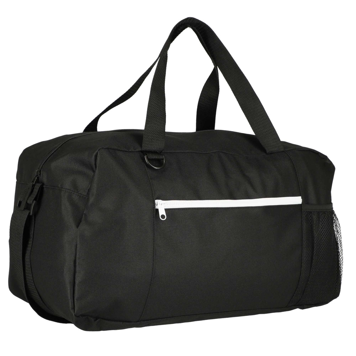 Pacific Sport Duffel Bag in Recycled Polyester - Black - Right Angle
