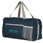 Pacific Sport Duffel Bag in Recycled Polyester - Navy - Left Angle