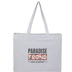 Pacific Striped Recycled Cotton Shopper, 7 oz Transfer - Blue - Front