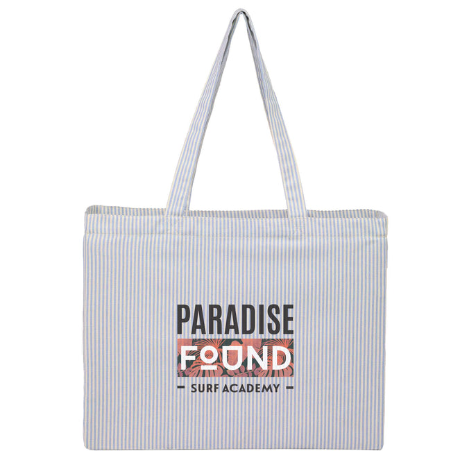 Pacific Striped Recycled Cotton Shopper, 7 oz Transfer