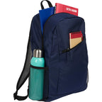 Packable Backpack that Folds into Its Own Pouch Embroidery - Navy - Propped