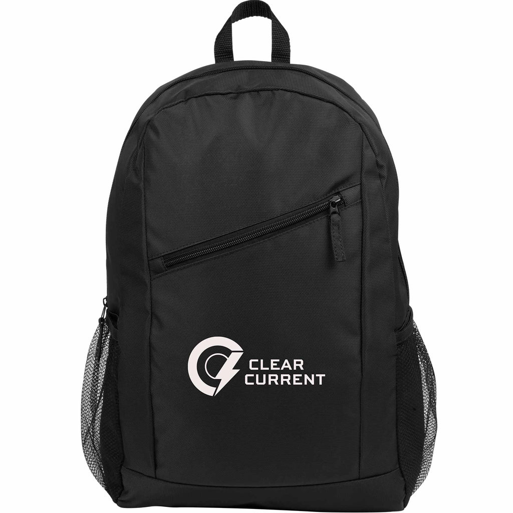 Packable Backpack that Folds into Its Own Pouch Full Color - Black - Front