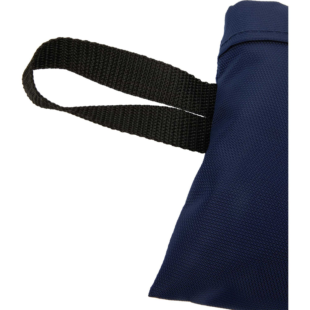 Packable Travel Duffel Bag with Trolley Sleeve Embroidery - Navy - Detail Pkg 2