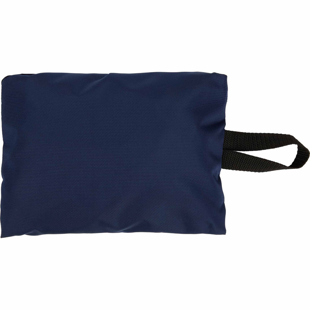 Packable Travel Duffel Bag with Trolley Sleeve - Navy - Back Pkg