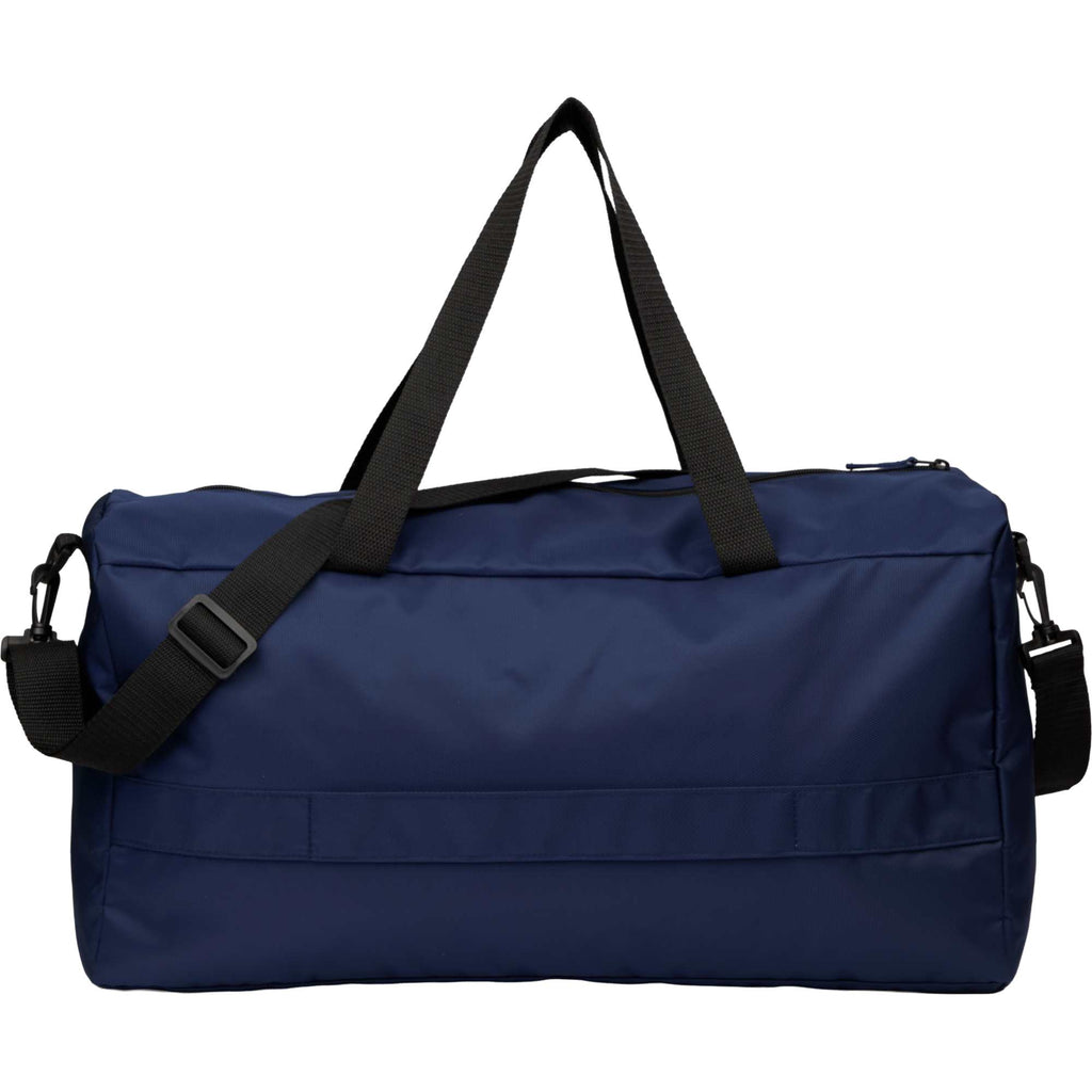 Packable Travel Duffel Bag with Trolley Sleeve - Navy - Back