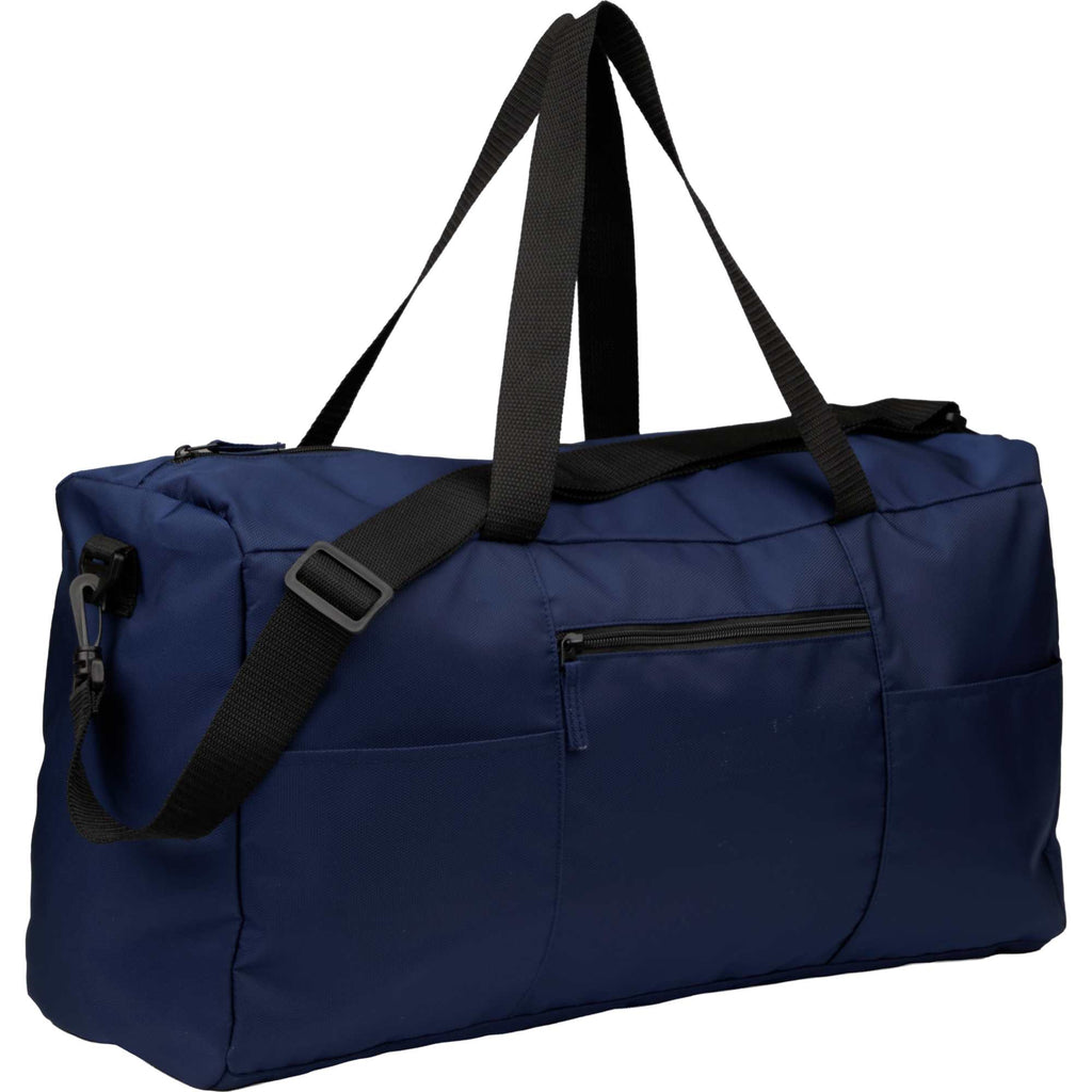 Packable Travel Duffel Bag with Trolley Sleeve - Navy - Right Angle