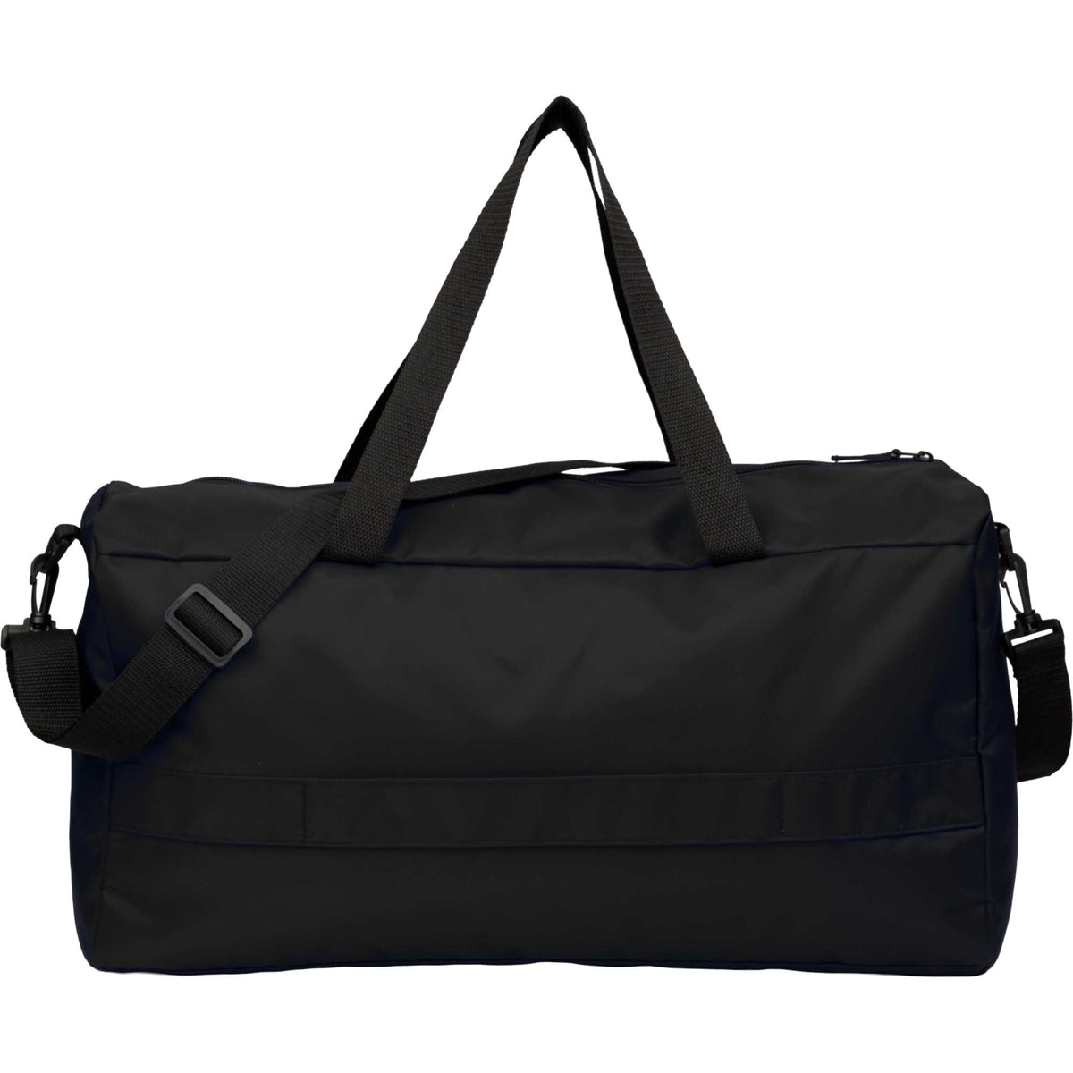 Packable Travel Duffel Bag with Trolley Sleeve Transfer - Black - Back