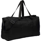 Packable Travel Duffel Bag with Trolley Sleeve Transfer - Black - Right Angle