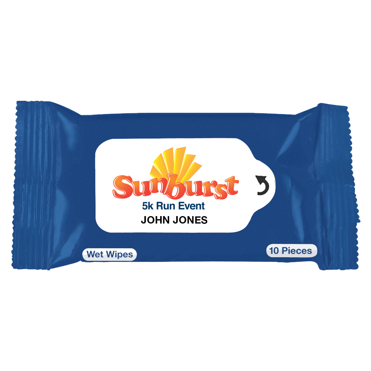 Packet of Wet Wipes - Blue - Full Color