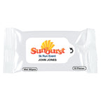 Packet of Wet Wipes - White - Full Color