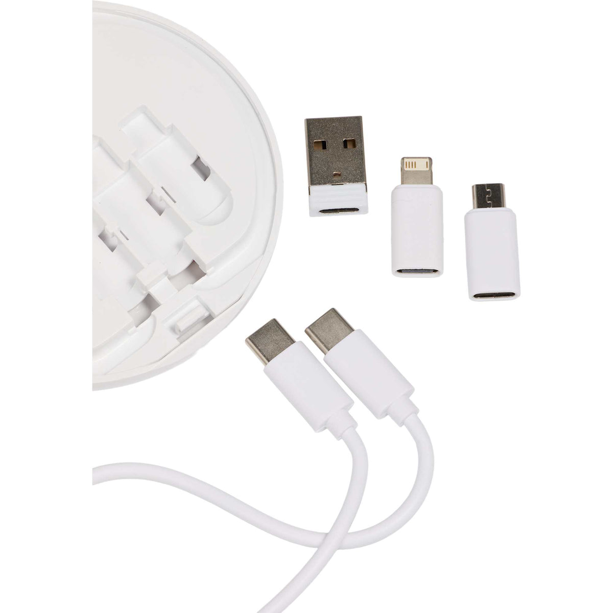 Pad Pal Wireless Charger with Hidden Cable Kit, 15W Full Color - White - Components Detail Tips