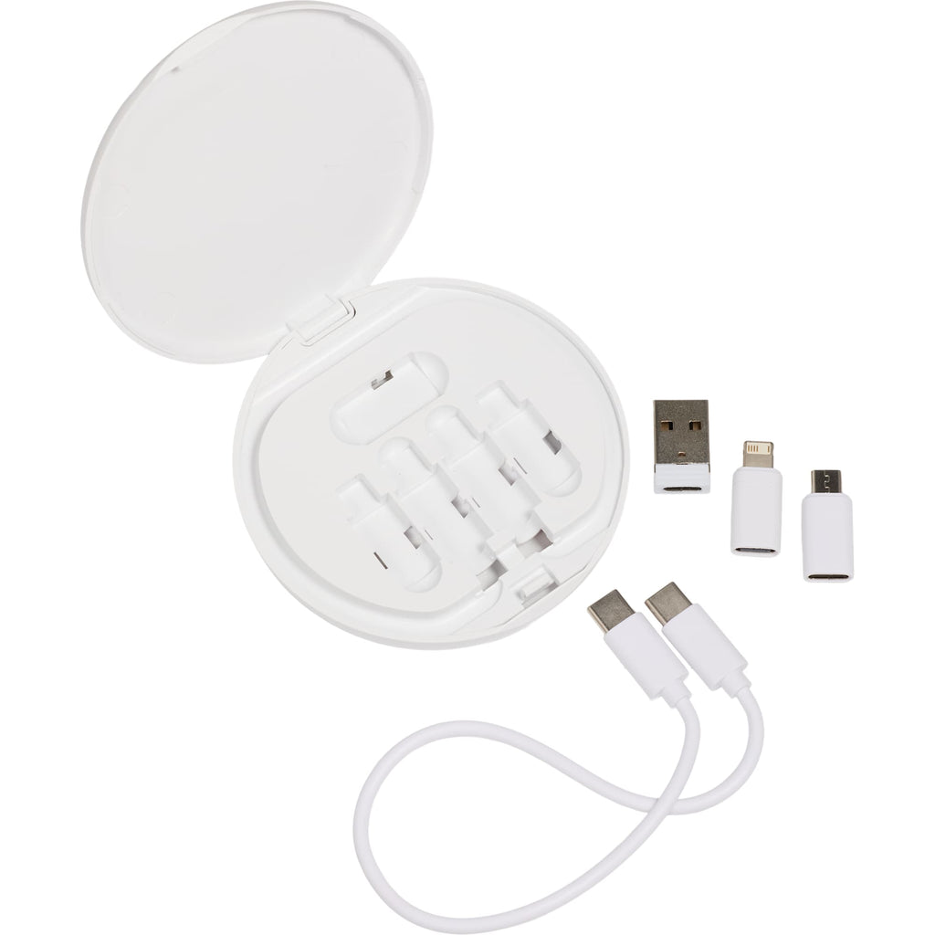 Pad Pal Wireless Charger with Hidden Cable Kit, 15W Full Color - White - Components Outside 2