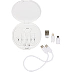 Pad Pal Wireless Charger with Hidden Cable Kit, 15W Full Color - White - Components Outside